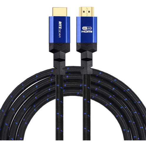 Cable Hdmi 2.0 4k De 4 Pies [paquete De 5) De Ritzgear. Cabl