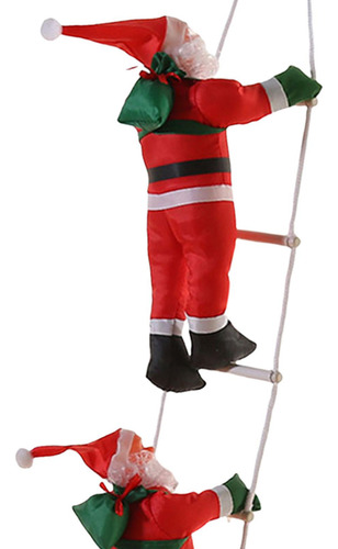 Adorno Colgante De Papá Noel Doble De 25 Cm