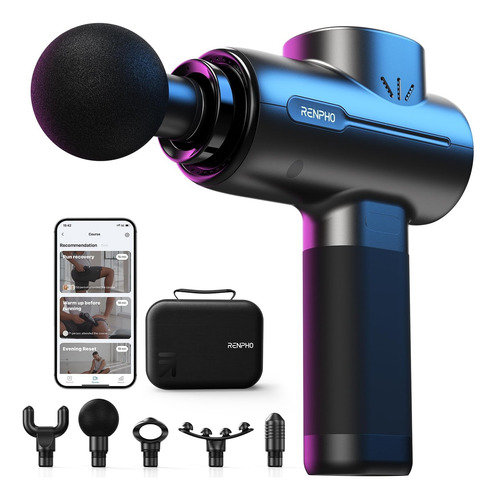 Pistola De Masaje Renpho Active+ Con Bluetooth, Apta Para Fs