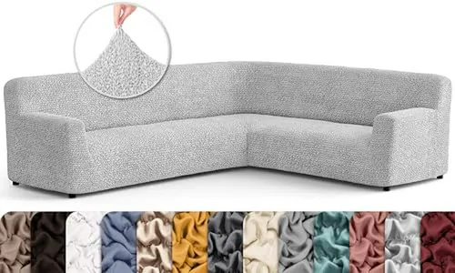 Funda Sofá Esquinero Paulato - L-shape Extra Grande - Gris C