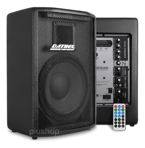 Kit Caixa De Som Ativa Passiva 10 400 W Microfone Brinde P10