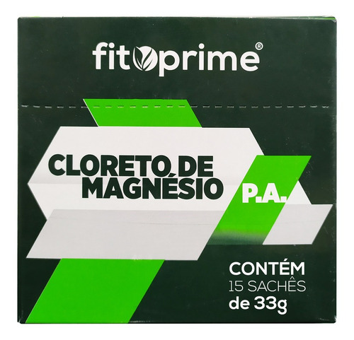 Imagem 2 de 3 de Kit 3 Cloreto De Magnésio P. A. Caixa 15 Sachês De 33g