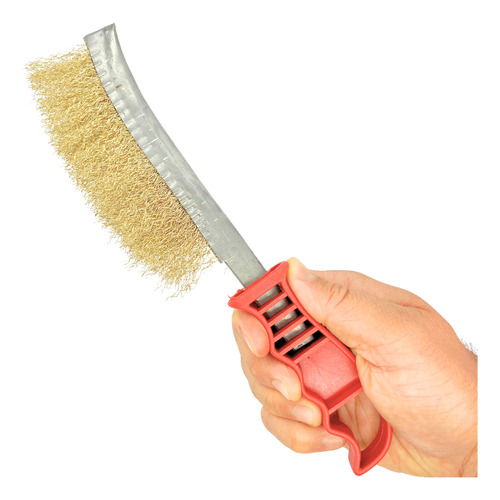 Escova De Aço Carbono Fio Ondulado Remove Tinta E Pinturas
