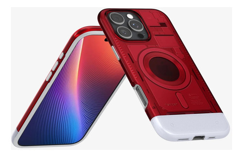 Capa Spigen Classic C1 Magfit Para Iphone 15 Pro Max Ruby