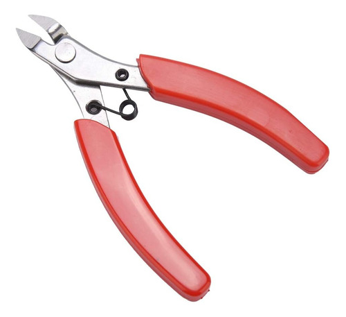 Alicate Corte Lateral Para Filamento Y Cables Color Rojo