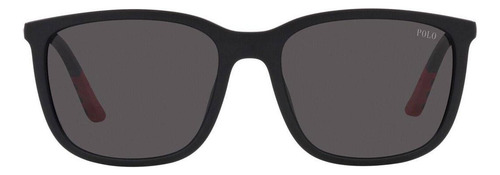 Gafas Polo Ralph Lauren PH4185u 56-18 negro/rojo/gris