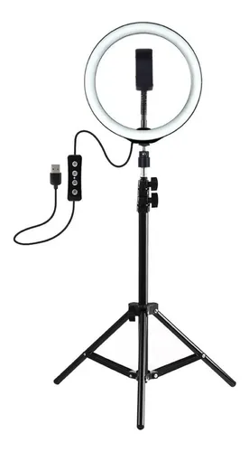 Aro Luz Led Grande 36cm Y Tripode 1,7 M Celular Fotografía - FEBO