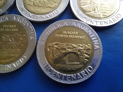 Monedas Del Bicentenario Colección Por 5 De 1 Peso Año 2010 (Usado)