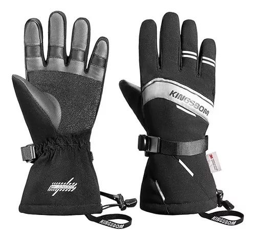  Guantes de esquí para hombre, impermeables, cálidos