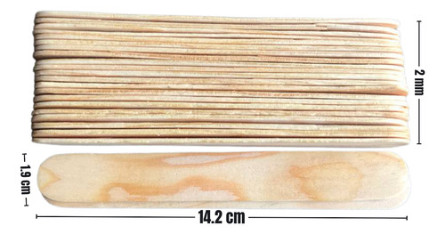 Abatelenguas De Madera Manualidades 1 Kilo Contiene 500 Pzas Amarillo Abatelenguas