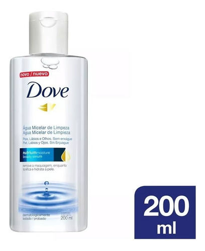 Agua Micelar De Limpieza Facial Dove X 200 Ml