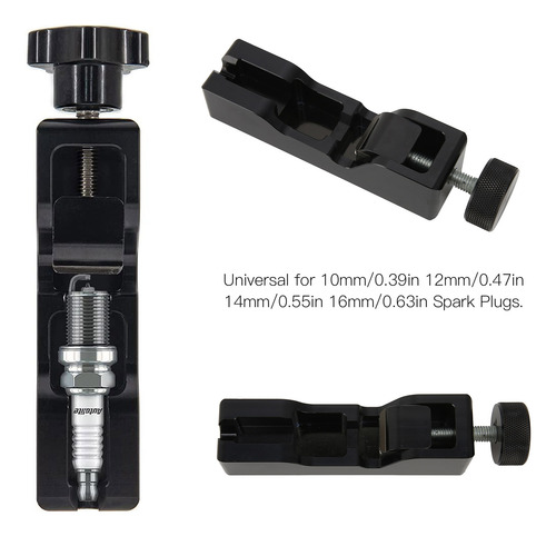 Spark Plug Gap Tool, Pinza Metálica Negra, Universal