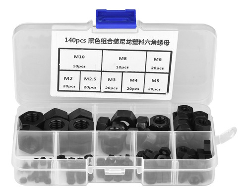 Porca Hexagonal 140 Unidades M2/m2,5/m3/m4/m5/m6/m10 Rosca D