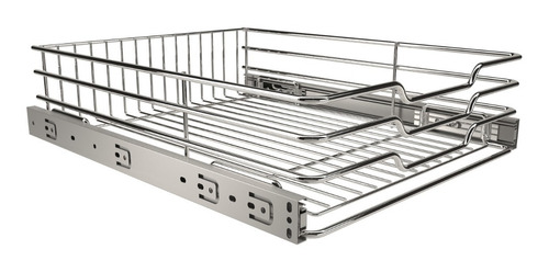 Imagem 3 de 3 de Gaveta Fruteira Deslizante Cromada 370x110x450mm 8352 Jomer