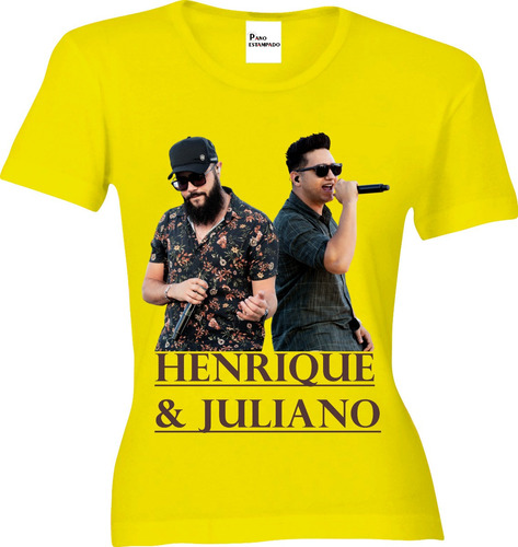 Camiseta, Baby Look, Regata, Cropped Henrique E Juliano 2