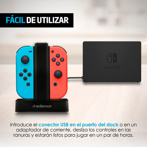 * Cargador For Controles Joy-con Nintendo Switch Redlemon