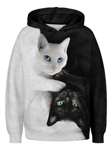 Fun Printed Long Sleeve Hooded Sweat