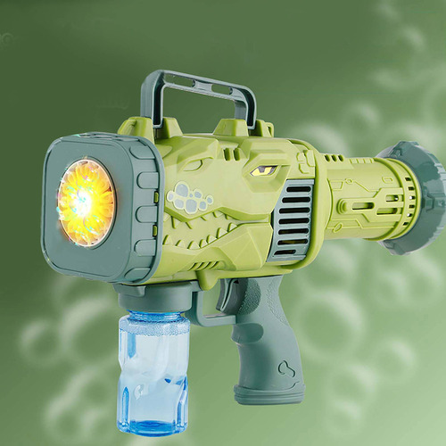 Máquina Para Hacer Burbujas De Dinosaurios S Toy Con 15 Orif