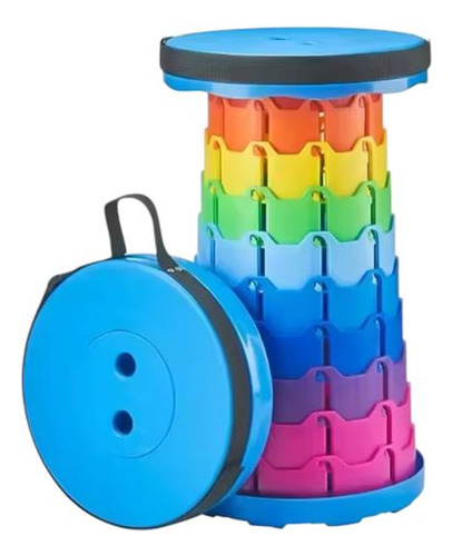 Silla Taburete Plegable Portatil Practico Resistente