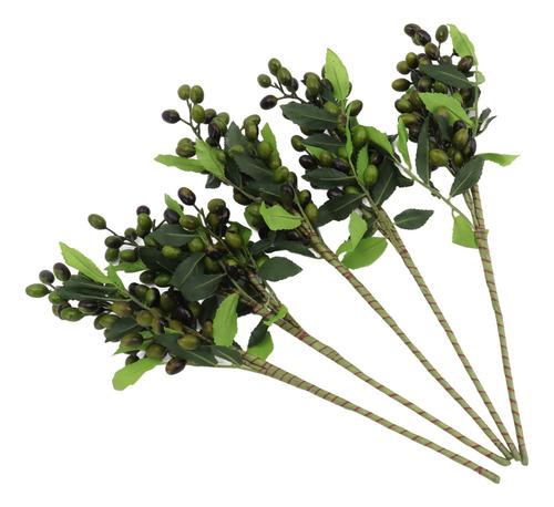 Plantas Artificiales De Bayas, 5 Unidades, Decoración De Tal