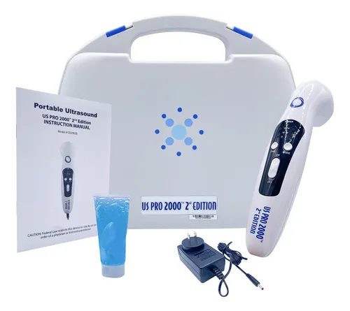 ULTRASONIDO PORTATIL US PRO 2000 IMPORT  x 1 Diseñado para el alivio del dolor muscular y la recuperación de tejidos blandos. Utiliza ondas ultrasónicas de 1?MHz para penetrar profundamente en el tejido, promoviendo la vasodilatación y reduciend