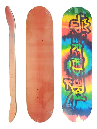 Shape Tye Die Upskateboard Marfim 8.0 + Lixa