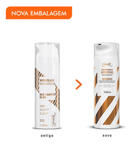 Bronzeado Instantâneo Skelt Maquiagem Corporal Pele Dourada