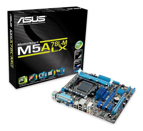 Placa Mãe Asus Amd M5a78l-m Lx Am3+ C/ Espelho Original Preto (Usado)