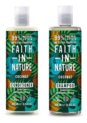 Shampoo + Acondicionador Faith In Nature Coco