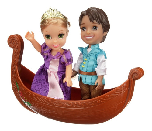 Disney Princesas Petite Rapunzel Flynn Canoa Set Jakks