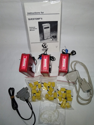 Estuche 3monitores Personal Estrés Térmico Questemp Ii Quest (Usado)