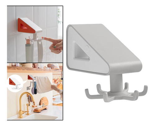 Soporte Adhesivo Para Utensilios De Cocina Giratorio De 360
