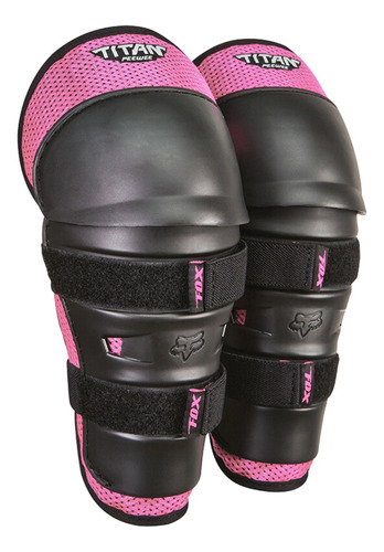 Rodilleras Fox Para Niña Modelo Peewee Titan Motocross Bici Color Rosa Talla 4 A 7 Años
