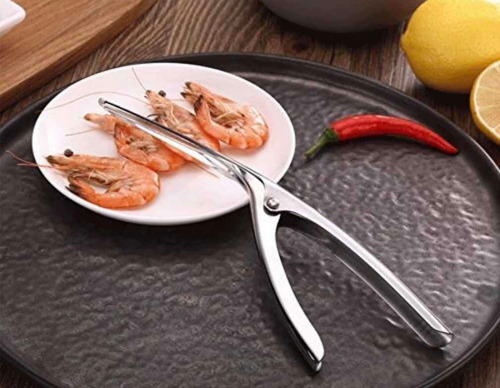 Imagen 6 de 12 de Pinza Para Pelar Camarones De Acero Inoxidable