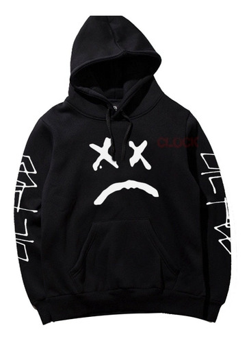 Sudadera Hoodie Sad Face Lil Peep Rap King Of Rap Trap Unise