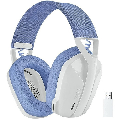 Fones de ouvido para jogos sem fio Logitech G Series G435 brancos
