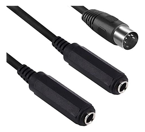 Cable De Audio Estéreo Trs Y Divisor Y De 1 Metro 5 Pines