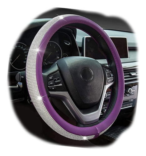 Forro De Volante Morado Con Circones Semicuero By Amazon 