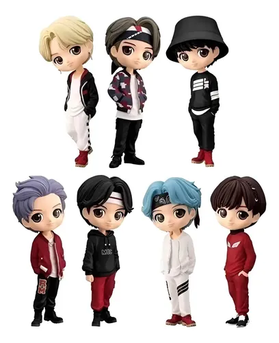 7 Unidades/conjunto Bangtan Boys Groups Action Figures Bts T