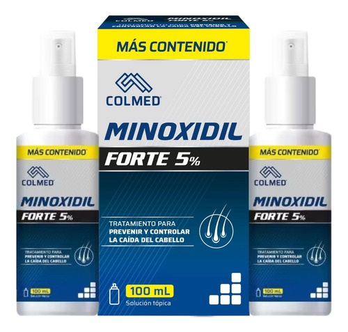 Pack Tratamiento Para 3 Meses Minoxidil Forte Colmed