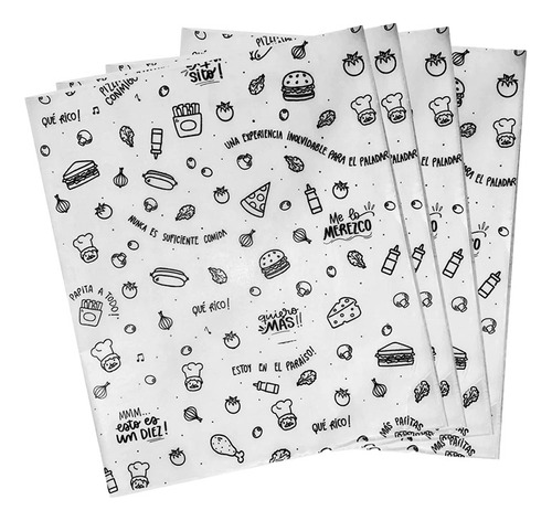 Papel Parafinado Hamburguesa - 30x40cm 5kg- 1100 Hojas Aprox