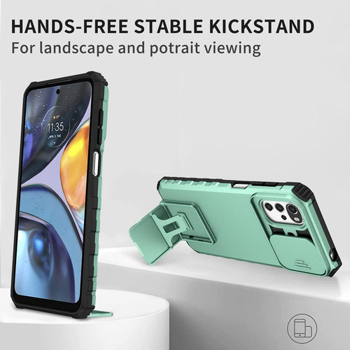 B Funda De Teléfono Con Soporte Para Motorola E32 E40 E30