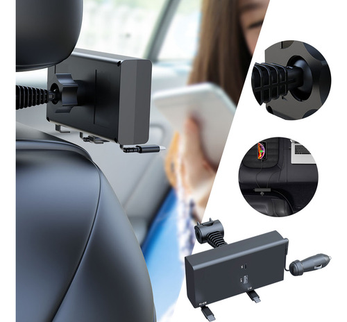 Nuevo Cargador De Coche Telescópico Pd De 2 Hilos, Carga Sup