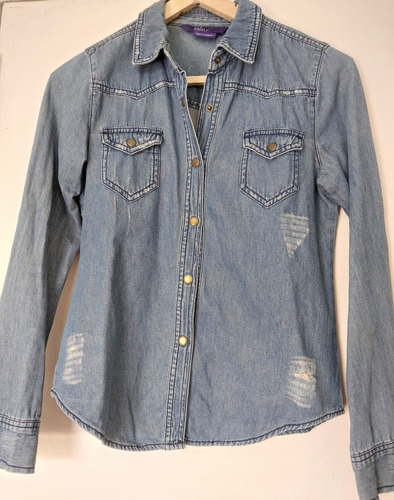 Camisa De Jean Miley Cirus. Talle S. Excelente Estado