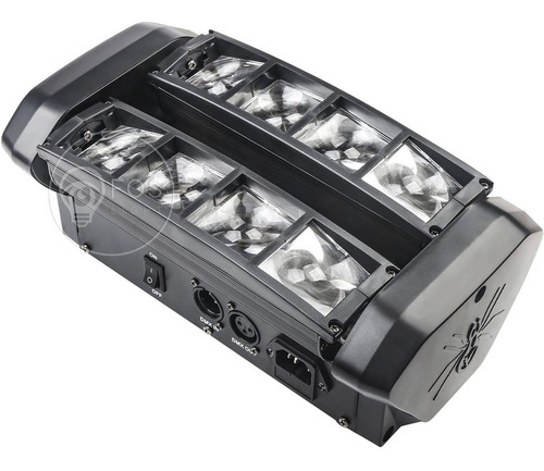 Kit 8 Mini Moving Spider Beam 8 Leds Osram Rgbw 5w Strobo