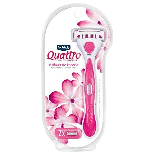 Schick Quattro Para Mujeres Con 2 Razor Ultra Smooth Hoja De