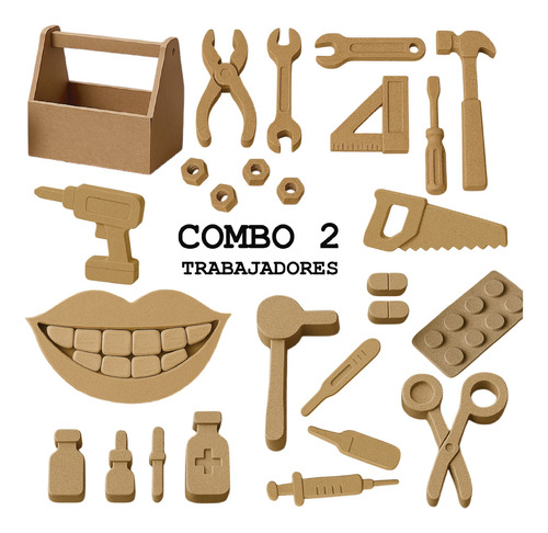 Combo Mayorista X30 Productos Madera Mdf. Herramientas