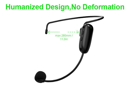 Microfone Sem Fio Com Fone De Ouvido De Voz E Rádio Mic
