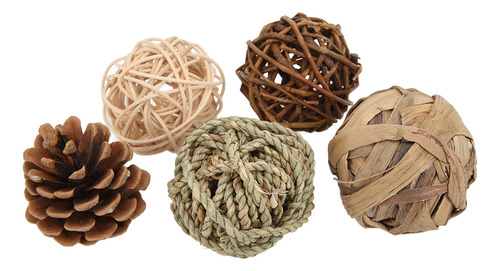 Conjunto De Bolas Parrots Bird Sepak Takraw Toy Safe Healthy
