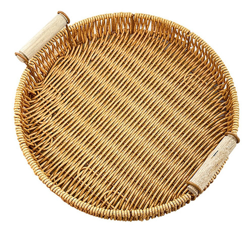 Bandeja Tejida Para Servir, , Redonda, Para Decoración S